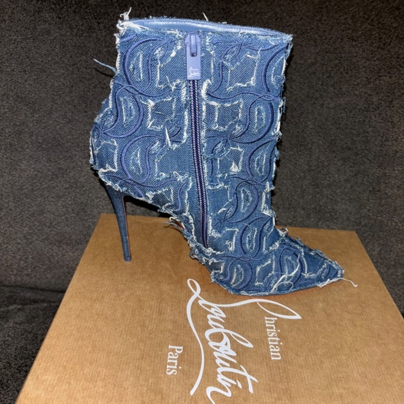 Christian Louboutin So Kate Booty denim 100mm stiletto heel - Picture 8 of 9